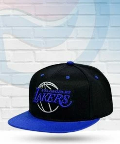 Mitchell & Ness Los Angeles Lakers Mitchell And Ness Black Royalty Snapback Hat Hats