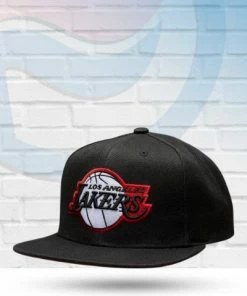 Mitchell & Ness Los Angeles Lakers Mitchell And Ness Bred Snapback Hat