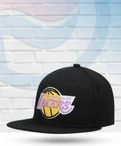 Mitchell & Ness Los Angeles Lakers Mitchell And Ness Core Basic Snapback Hat
