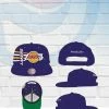 Mitchell & Ness Hats Los Angeles Lakers Mitchell And Ness Retro Bolt Deadstock Snapback HWC Hat