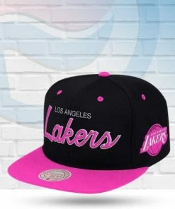 Mitchell & Ness Los Angeles Lakers Mitchell And Ness Sweetheart Script Snapback Hat Hats