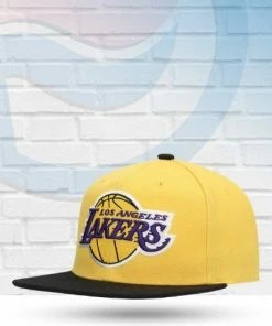 Mitchell & Ness Hats Los Angeles Lakers Mitchell And Ness Two Tone Core Snapback Hat