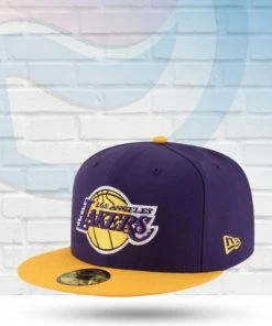 New Era Los Angeles Lakers Purple Two Tone 59FIFTY Fitted Hat Hats