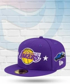 New Era Hats Los Angeles Lakers Q3 QT 59FIFTY Fitted Hat