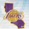 WinCraft Los Angeles Lakers State Shaped Wooden Sign