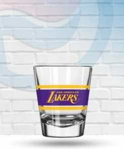 Logo Brands Los Angeles Lakers Stripe Shot Glass