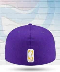 New Era Los Angeles Lakers Upside Down Logo 59FIFTY Fitted Hat