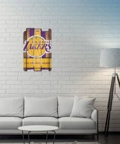 Wincraft Los Angeles Lakers Wood Fence 11" X 17" Wooden Sign Wall Signs