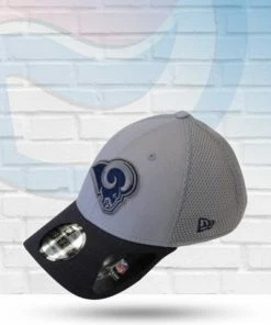 New Era Los Angeles Rams Gray Neo Official 39THIRTY Flex Hat Hats
