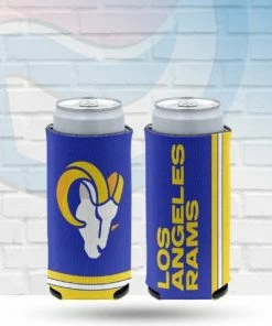 WinCraft Los Angeles Rams Team Logo Slim Can Koozie Drinkware