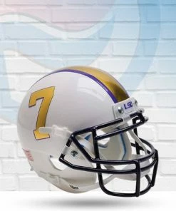 Score Here LSU Tigers Alt 3 Schutt Authentic Mini Football Helmet Collectibles