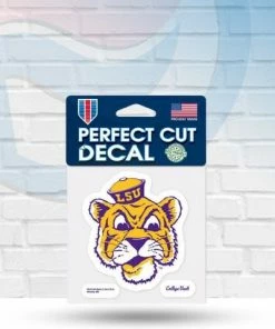 WinCraft LSU Tigers College Vault Perfect Cut Decal 4" X 4" Decals