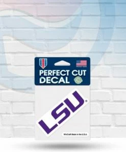 WinCraft Decals LSU Tigers Perfect Cut Decal 4" X 4"