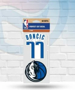 WinCraft Luka Dončić Dallas Mavericks Set Of Two Perfect Cut Decals 4" X 4"
