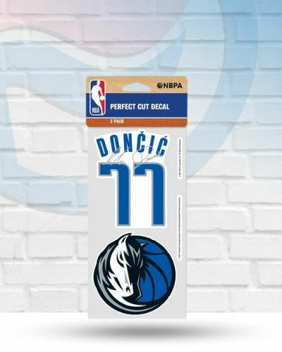 WinCraft Luka Dončić Dallas Mavericks Set Of Two Perfect Cut Decals 4" X 4" 1 WinCraft Luka Dončić Dallas Mavericks Set Of Two Perfect Cut Decals 4" X 4"