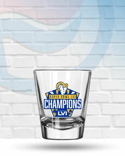 Logo Brands Drinkware Los Angeles Rams 2022 Super Bowl 56 Champions Shot Glass 1 Logo Brands Drinkware Los Angeles Rams 2022 Super Bowl 56 Champions Shot Glass