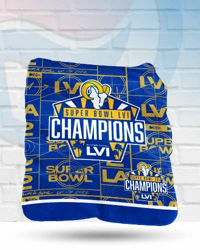 Northwest Blankets Los Angeles Rams 2022 Super Bowl 56 Champions Silk Touch Throw Blanket 50x60 1 Northwest Blankets Los Angeles Rams 2022 Super Bowl 56 Champions Silk Touch Throw Blanket 50x60