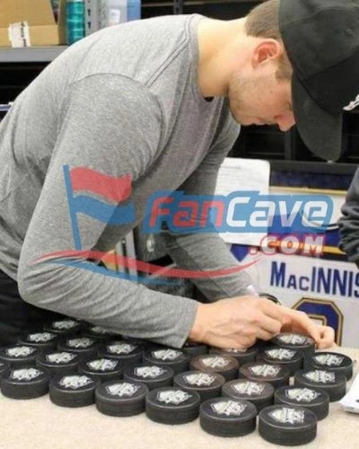 Fan Cave Sports Autographed Memorabilia MacKenzie MacEachern St Louis Blues Autographed 2012 Draft Puck - COA 2 Fan Cave Sports Autographed Memorabilia MacKenzie MacEachern St Louis Blues Autographed 2012 Draft Puck - COA
