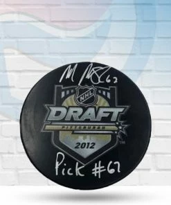 Fan Cave Sports MacKenzie MacEachern St Louis Blues Autographed 2012 Draft Puck W/ "Pick #67" Inscription - COA