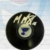 Fan Cave Sports MacKenzie MacEachern St Louis Blues Autographed Logo Puck - COA