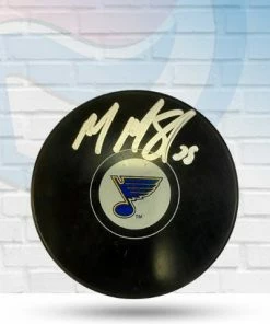 Fan Cave Sports MacKenzie MacEachern St Louis Blues Autographed Logo Puck - COA