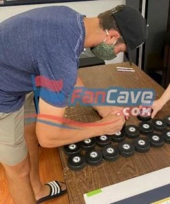 Fan Cave Sports MacKenzie MacEachern St Louis Blues Autographed Logo Puck - COA