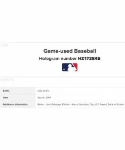 Fan Cave Sports Marco Gonzales Seattle Mariners / St Louis Cardinals Autographed Game Used Career Win #3 Baseball W/ Inscriptions - JSA And MLB COA 9 Fan Cave Sports Marco Gonzales Seattle Mariners / St Louis Cardinals Autographed Game Used Career Win #3 Baseball W/ Inscriptions - JSA And MLB COA