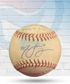 Fan Cave Sports Marco Gonzales Seattle Mariners / St Louis Cardinals Autographed Game Used Career Win #3 Baseball W/ Inscriptions - JSA And MLB COA