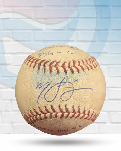 Fan Cave Sports Marco Gonzales Seattle Mariners / St Louis Cardinals Autographed Game Used Career Win #3 Baseball W/ Inscriptions - JSA And MLB COA 1 Fan Cave Sports Marco Gonzales Seattle Mariners / St Louis Cardinals Autographed Game Used Career Win #3 Baseball W/ Inscriptions - JSA And MLB COA