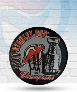 Fan Cave Sports Martin Brodeur New Jersey Devils Autographed 2000 Stanley Cup Champions Puck - JSA