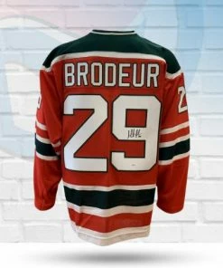 Fan Cave Sports Martin Brodeur New Jersey Devils Autographed CCM Christmas Jersey - JSA Autographed Memorabilia
