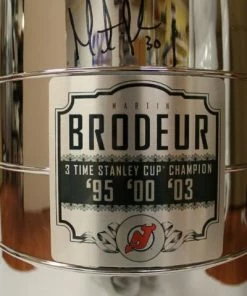 UPI Marketing Autographed Memorabilia Martin Brodeur New Jersey Devils Autographed Exclusive Stanley Cup Replica Trophy