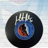 Fan Cave Sports Martin Brodeur New Jersey Devils Autographed Hall Of Fame Logo Puck - JSA