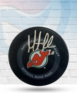Fan Cave Sports Autographed Memorabilia Martin Brodeur New Jersey Devils Autographed Official Game Puck - JSA Basic