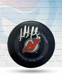 Fan Cave Sports Martin Brodeur New Jersey Devils Autographed Official Game Puck - JSA Witness Autographed Memorabilia