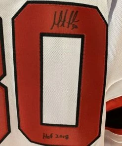Fan Cave Sports Autographed Memorabilia Martin Brodeur New Jersey Devils Autographed Reebok Away Jersey W/ HOF Inscription - JSA