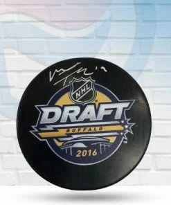 Fan Cave Sports Matthew Tkachuk Calgary Flames Autographed 2016 Draft Puck - COA