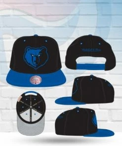 Mitchell & Ness Memphis Grizzlies Mitchell And Ness Black Royalty Snapback Hat Hats
