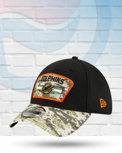Fan Cave Sports Miami Dolphins 2021 Salute To Service 39THIRTY Flex Hat 1 Fan Cave Sports Miami Dolphins 2021 Salute To Service 39THIRTY Flex Hat