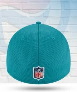 New Era Hats Miami Dolphins 2021 Sideline Home Historic Logo 39THIRTY Flex Hat