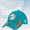 New Era Hats Miami Dolphins 2021 Sideline Home Historic Logo 39THIRTY Flex Hat