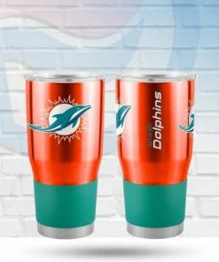 Logo Brands Miami Dolphins 30oz Game Day Tumbler Drinkware