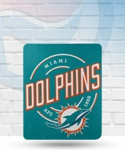 Northwest Miami Dolphins Fleece Throw Blanket 50x60