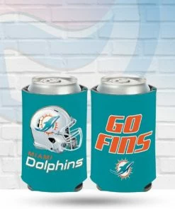WinCraft Miami Dolphins Slogan Can Koozie Drinkware