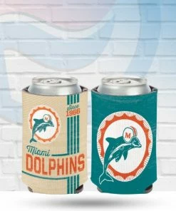 WinCraft Miami Dolphins Vintage Can Koozie Drinkware