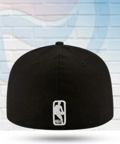 New Era Miami Heat Black And White 59FIFTY Fitted Hat Hats