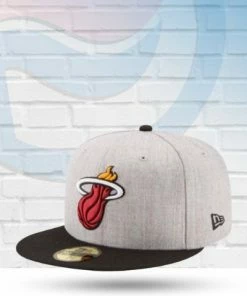 New Era Miami Heat Heather Action 59FIFTY Fitted Hat Hats