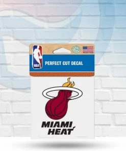 WinCraft Decals Miami Heat Perfect Cut Decal 4" X 4"