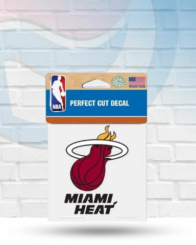 WinCraft Decals Miami Heat Perfect Cut Decal 4" X 4" 1 WinCraft Decals Miami Heat Perfect Cut Decal 4" X 4"