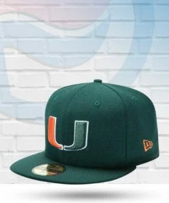 New Era Miami Hurricanes Basic 59FIFTY Fitted Hat Hats
